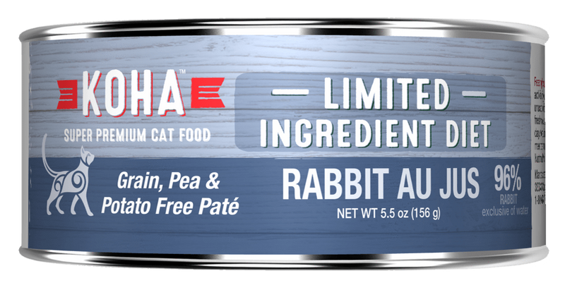 KOHA Grain & Potato Free Limited Ingredient Diet Rabbit Pate Canned Cat Food