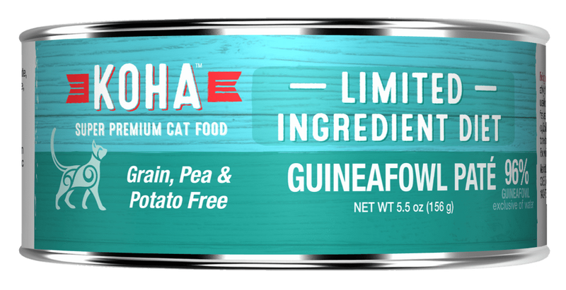 KOHA Grain & Potato Free Limited Ingredient Diet Guineafowl Pate Canned Cat Food