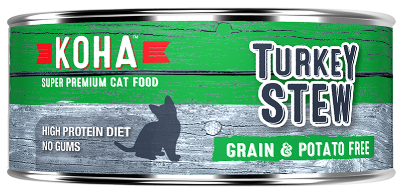 KOHA Grain & Potato Free Turkey Stew Canned Cat Food