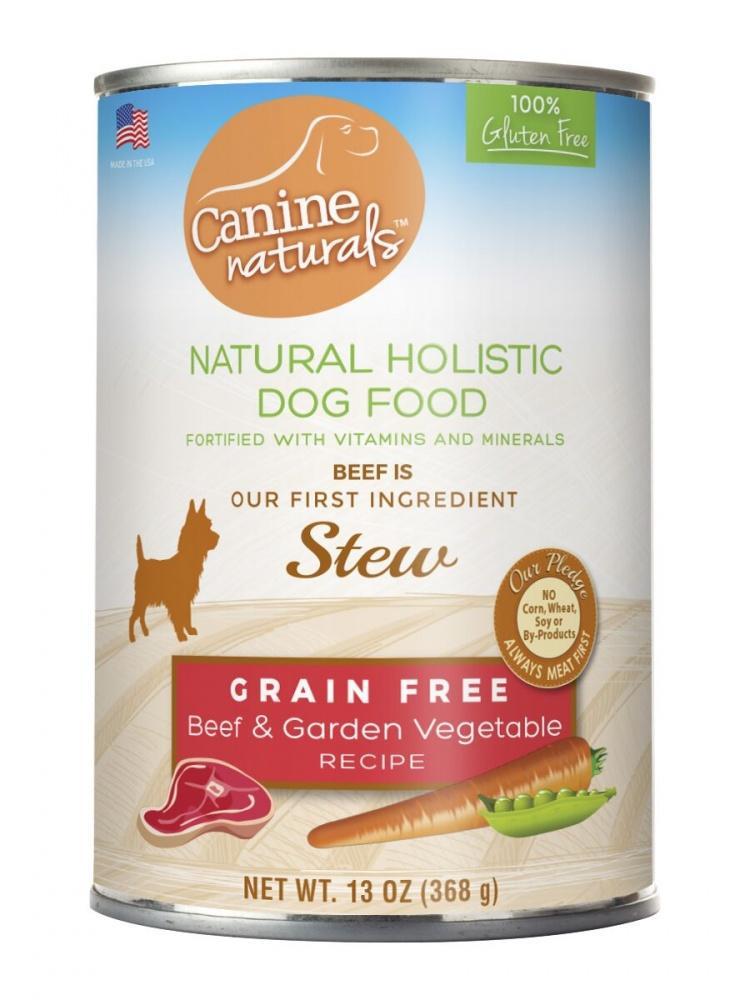 Canine Naturals Grain Free Beef & Garden Vegetable Stew Canned Dog Food