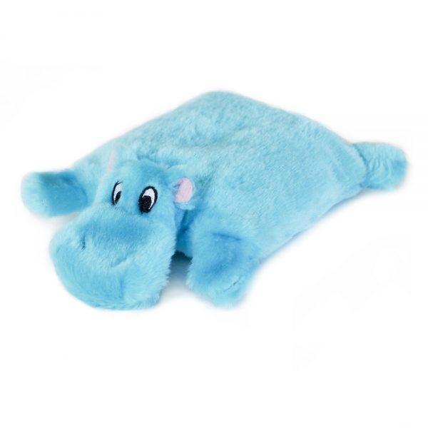 ZippyPaws Squeakie Pad No Stuffing Hippo Plush Dog Toy