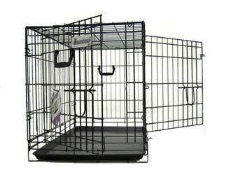 Dream Crate Pro Black Two Door 36x23x26 Dog Crate