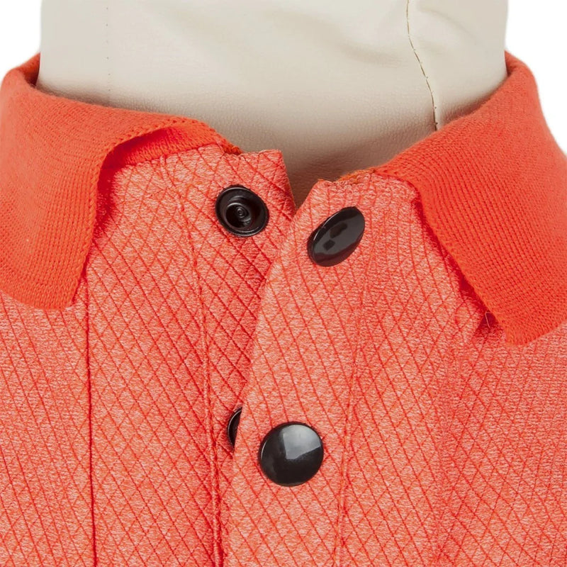 Pet Life Active Relax Stretch Fur Flexed Orange Polo Dog T-Shirt