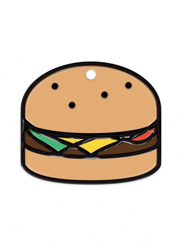 Pet Fetch Hamburger Emoji Smart Pet Tag