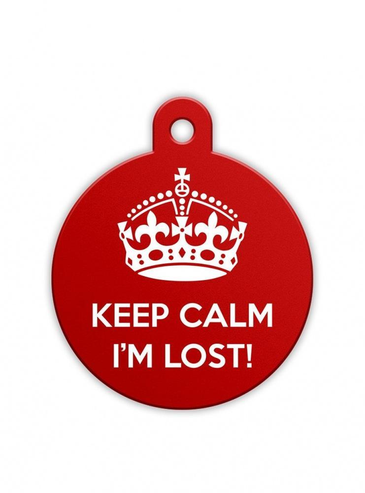 Pet Fetch Keep Calm I'm Lost Smart Pet Tag