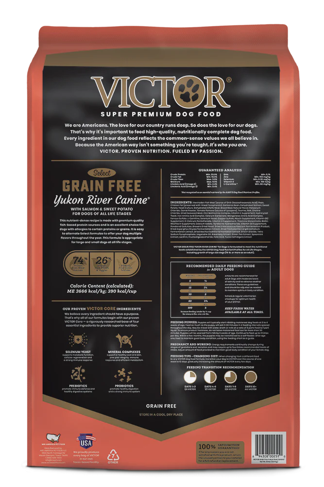 Victor Grain Free Yukon River Canine Recipe Dry Dog Food