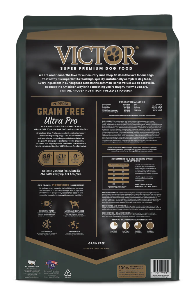 Victor Purpose Grain Free Ultra Pro Dry Dog Food