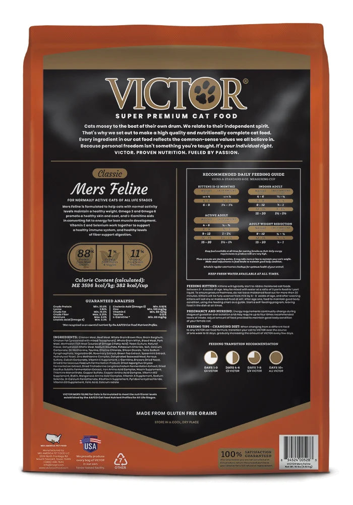 Victor Classic Mer's Feline Dry Cat Food