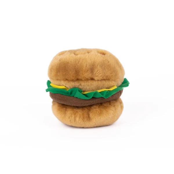 ZippyPaws NomNomz Plush Hamburger Dog Toy