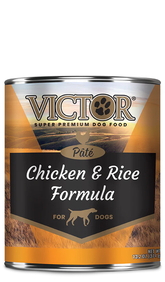 Victor Chicken & Rice Pate Canned Dog Food