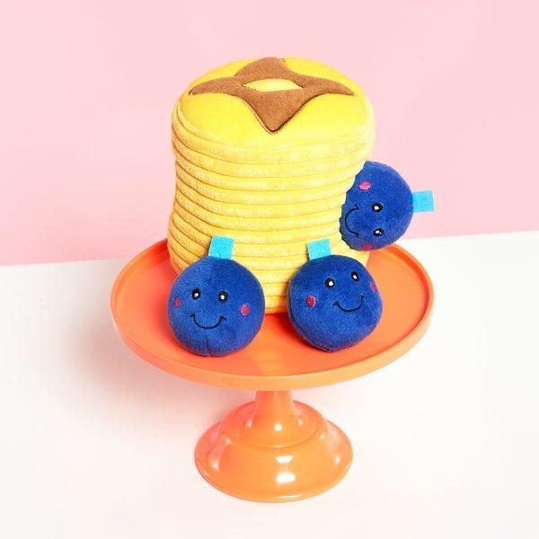 ZippyPaws Zippy Burrow Blueberry Pancakes Puzzle Dog Toy
