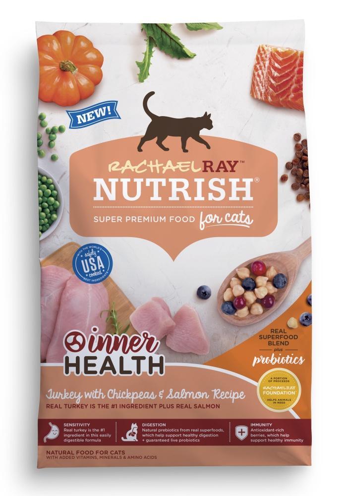 Rachael Ray Nutrish Inner Health Turkey & Salmon with Chickpeas Recipe Dry Cat Food