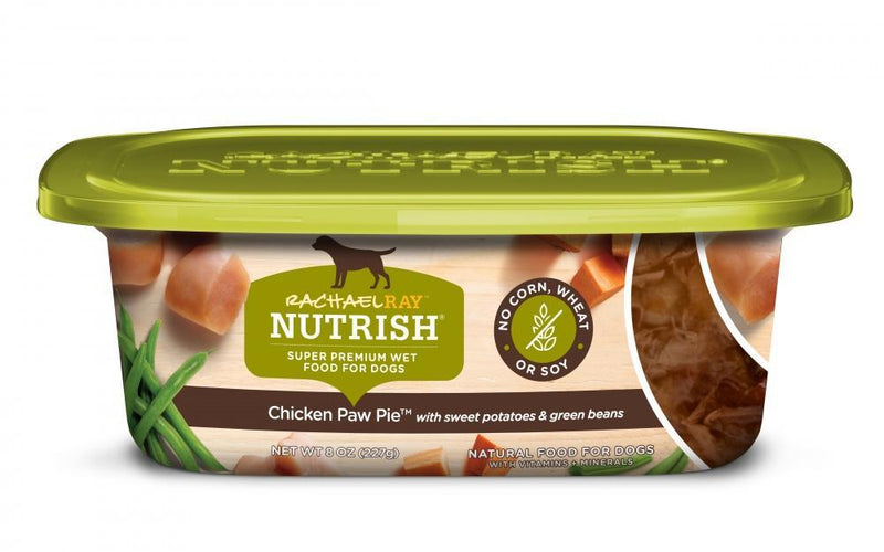 Rachael Ray Nutrish Natural Grain Free Chicken Paw Pie Recipe Wet Dog Food