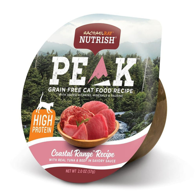 Rachael Ray Nutrish Peak Grain Free Coastal Range Tuna & Beef in Savory Sauce Recipe Wet Cat Food