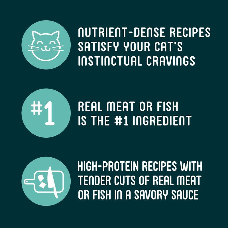 Rachael Ray Nutrish Peak Grain Free Coastal Range Tuna & Beef in Savory Sauce Recipe Wet Cat Food