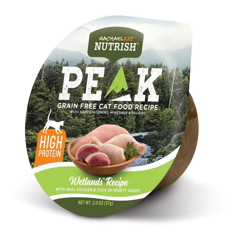 Rachael Ray Nutrish Peak Grain Free Wetlands Chicken & Duck in Hearty Gravy Recipe Wet Cat Food