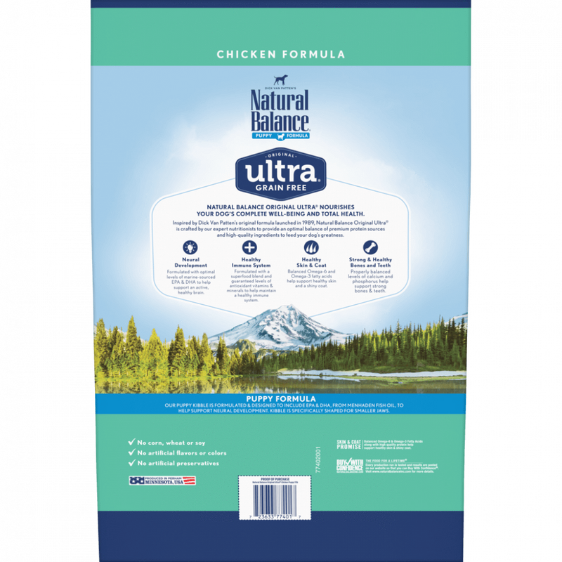 Natural Balance Original Ultra Grain Free Puppy Recipe with Chicken Dry Dog Food