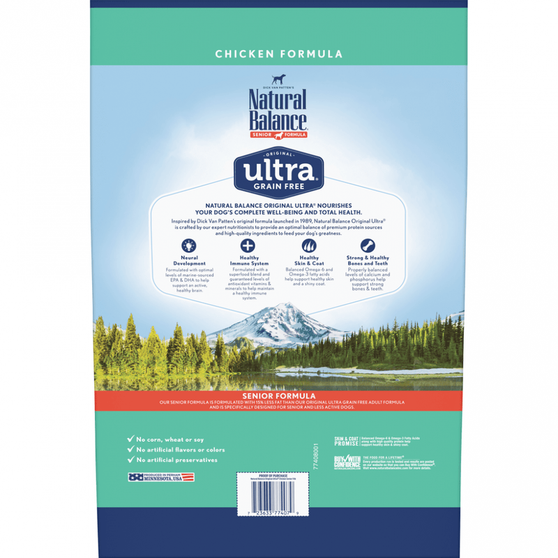 Natural Balance Original Ultra Grain Free Senior Recipe with Chicken Dry Dog Food