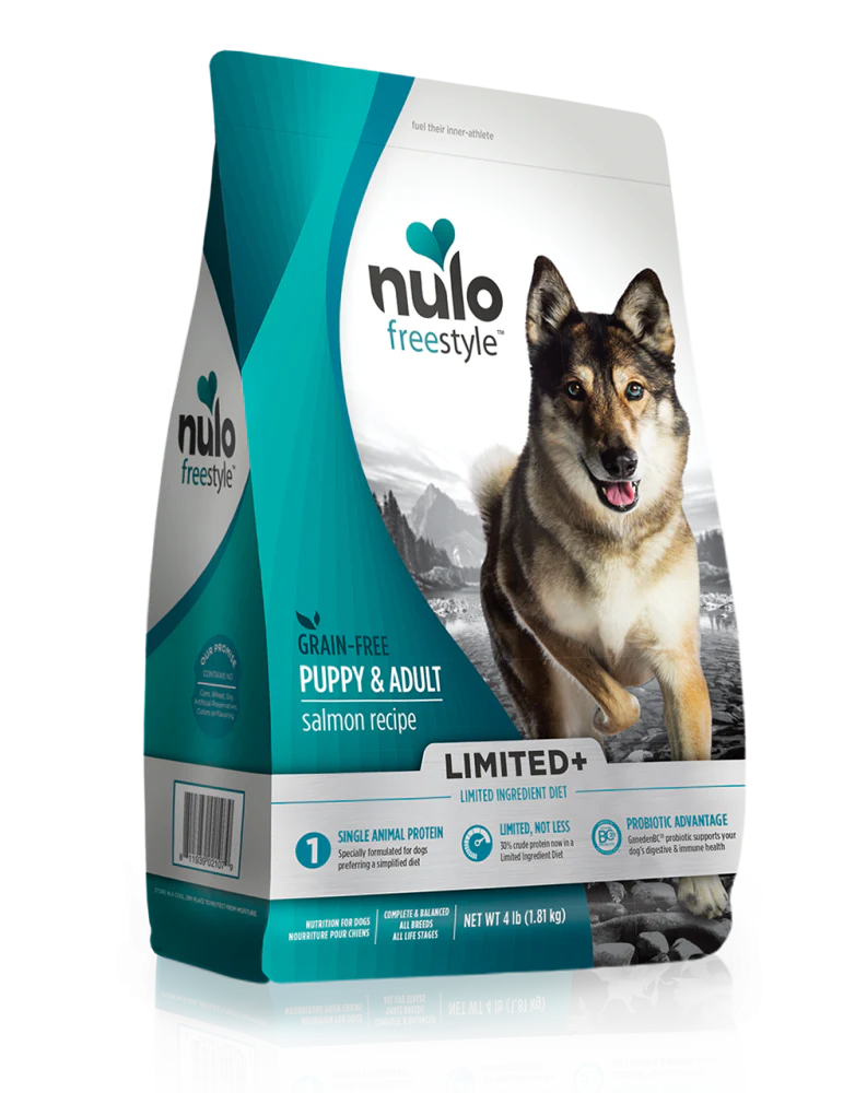 Nulo FreeStyle Limited+ Grain Free Salmon Recipe Puppy & Adult Dry Dog Food