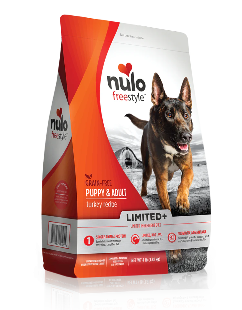 Nulo FreeStyle Limited+ Grain Free Turkey Recipe Puppy & Adult Dry Dog Food