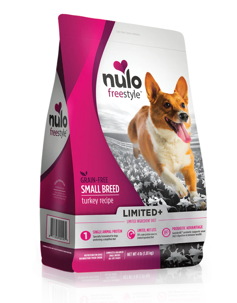 Nulo FreeStyle Limited+ Grain-Free Turkey Recipe Small Breed Puppy & Adult Dry Dog Food