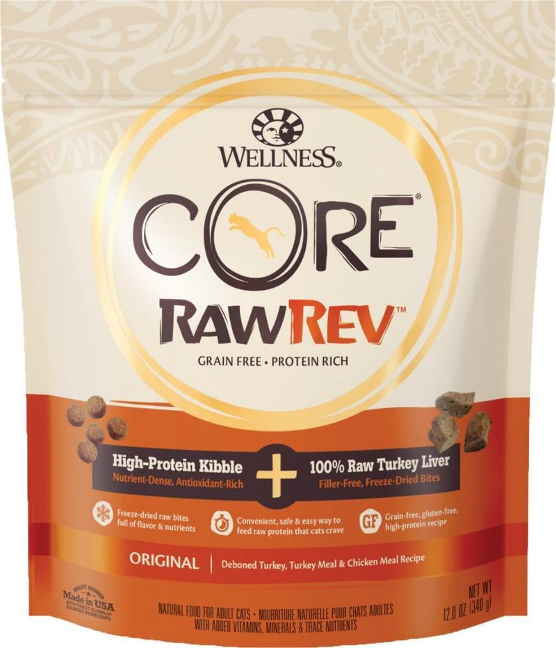 Wellness CORE RawRev Original Deboned Turkey, Turkey Meal, & Chicken Meal Dry Cat Food