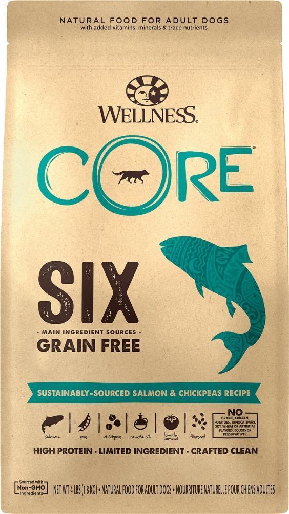 Wellness CORE SIX Salmon with Chickpeas Recipe Dry Dog Food