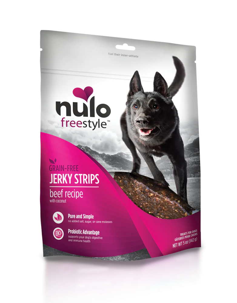 Nulo Freestyle Grain Free Beef & Coconut Recipe Jerky Dog Treats