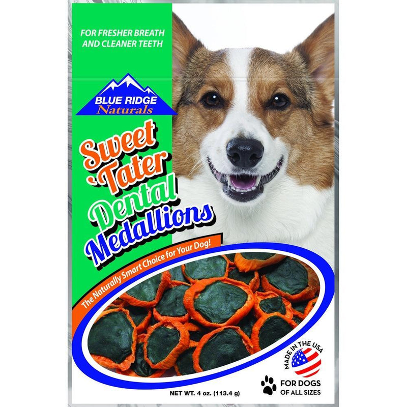 Blue Ridge Sweet Tater Dental Medallions Dog Treats