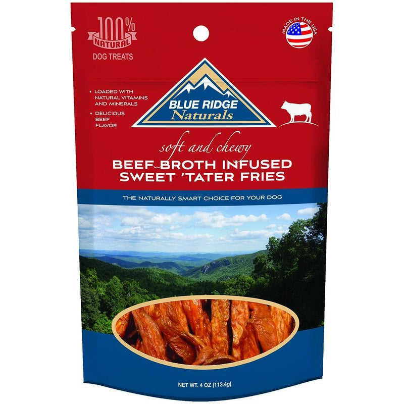 Blue Ridge Naturals Beef Broth Infused Sweet Tater Fries Dog Treats