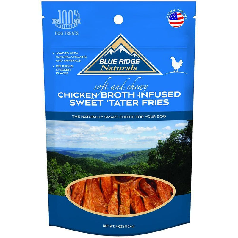 Blue Ridge Naturals Chicken Broth Infused Sweet Tater Fries Dog Treats