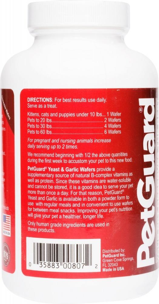 PetGuard Yeast & Garlic Supplement Wafers for Dogs & Cats