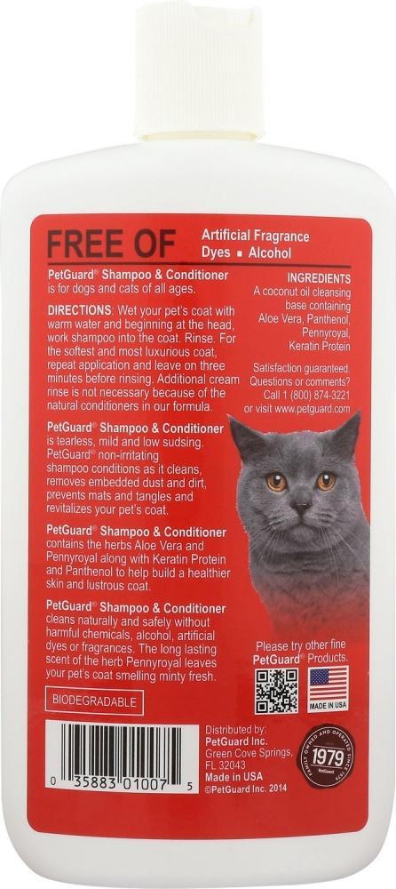 PetGuard Shampoo & Conditioner with Coconut Oil & Essential Oils For Dogs & Cats