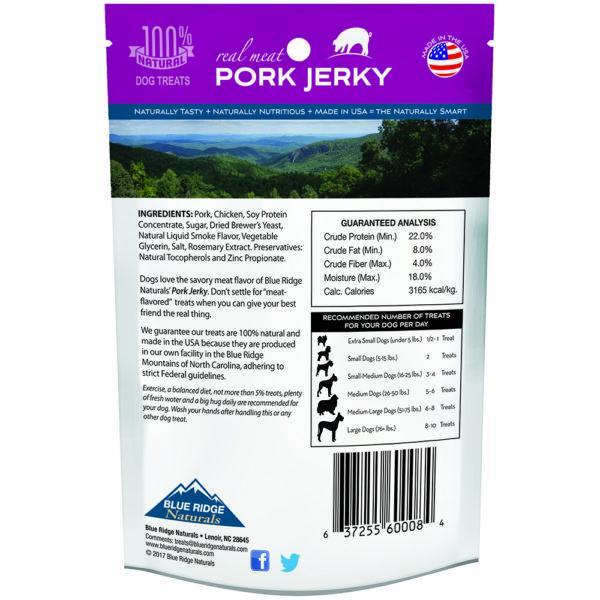 Blue Ridge Naturals Pork Jerky Dog Treats