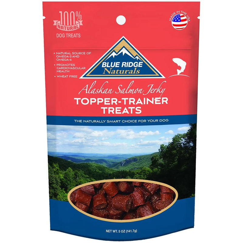 Blue Ridge Naturals Alaskan Salmon Jerky Topper Trainer Dog Treats