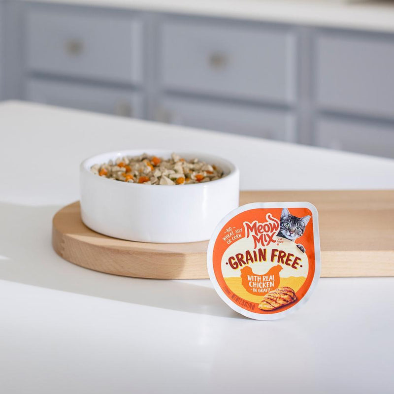 Meow Mix Grain Free Real Chicken in Gravy Wet Cat Food
