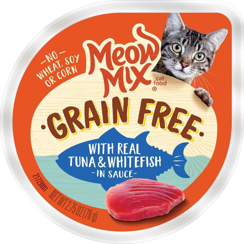 Meow Mix Grain Free Real Tuna & Whitefish in Sauce Wet Cat Food