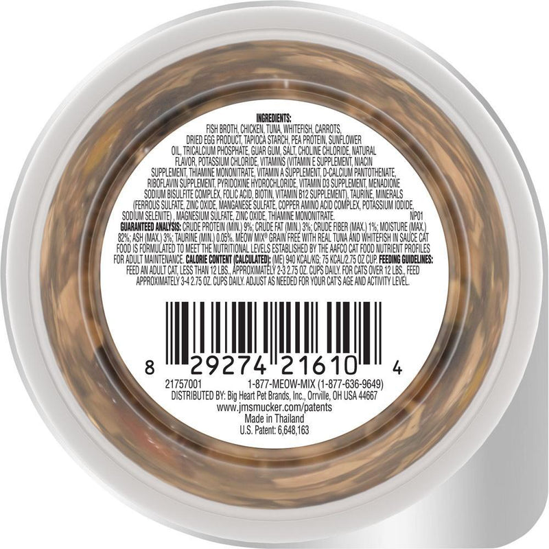 Meow Mix Grain Free Real Tuna & Whitefish in Sauce Wet Cat Food