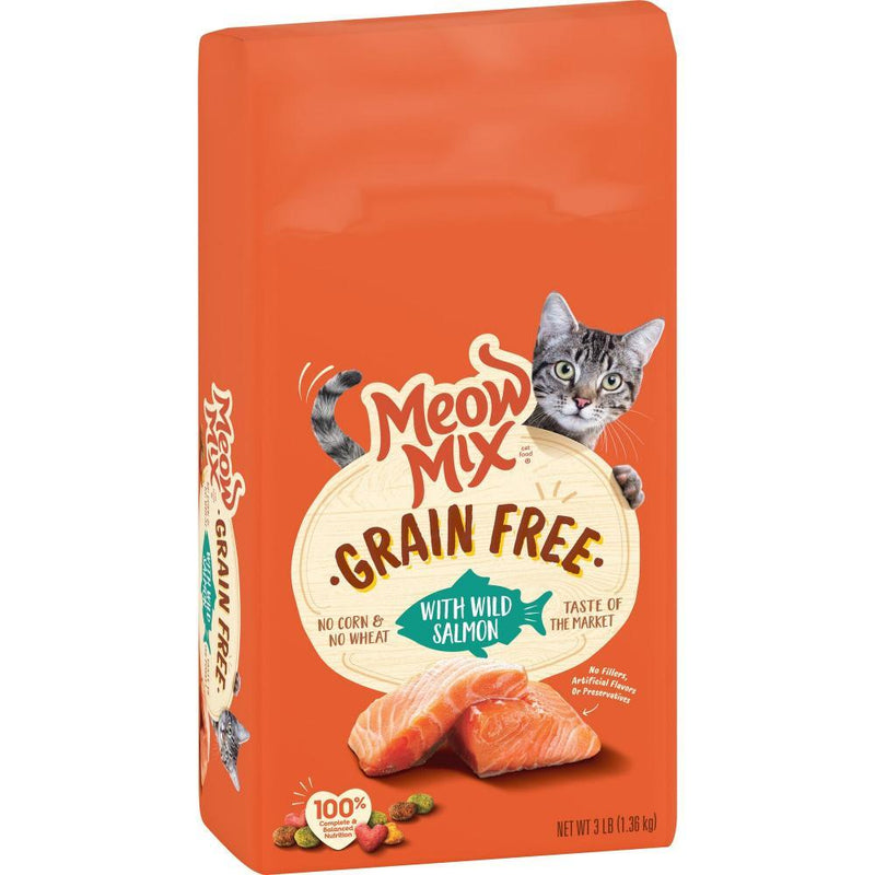 Meow Mix Grain Free Wild Salmon Recipe Dry Cat Food