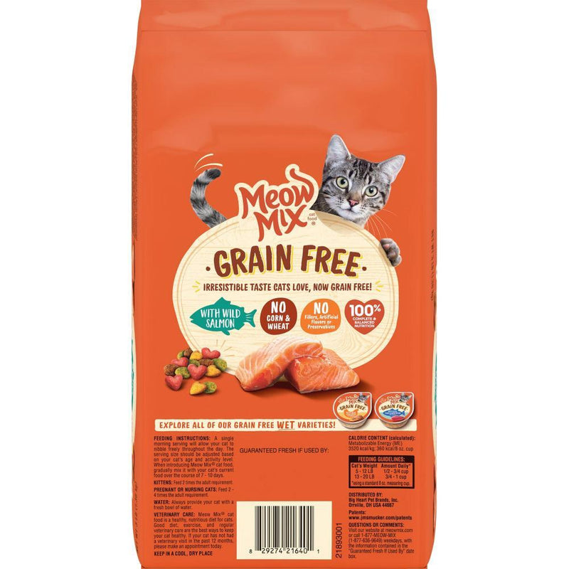 Meow Mix Grain Free Wild Salmon Recipe Dry Cat Food