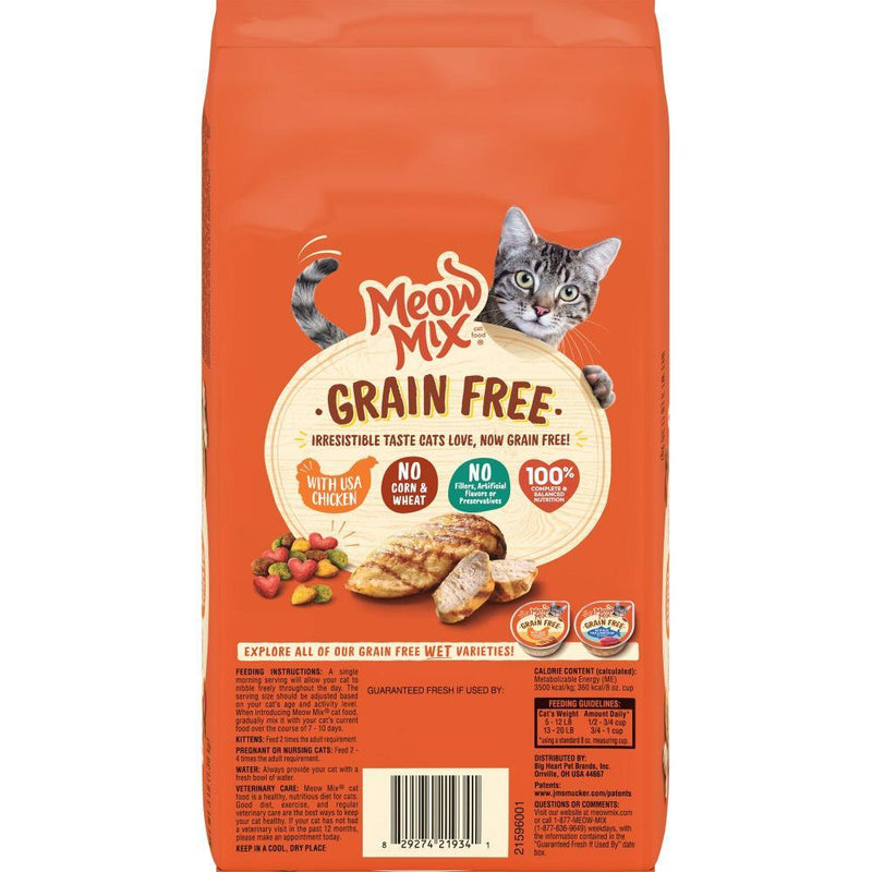 Meow Mix Grain Free USA Chicken Recipe Dry Cat Food