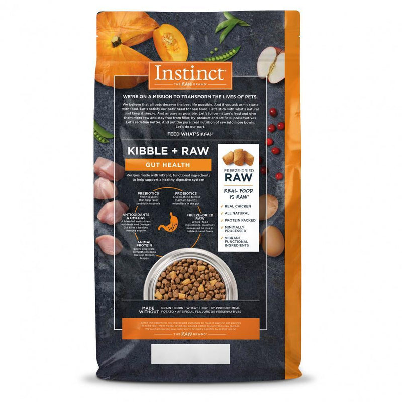 Nature's Variety Instinct Raw Boost Grain Free Gut Health Recipe with Real Chicken Dry Dog Food