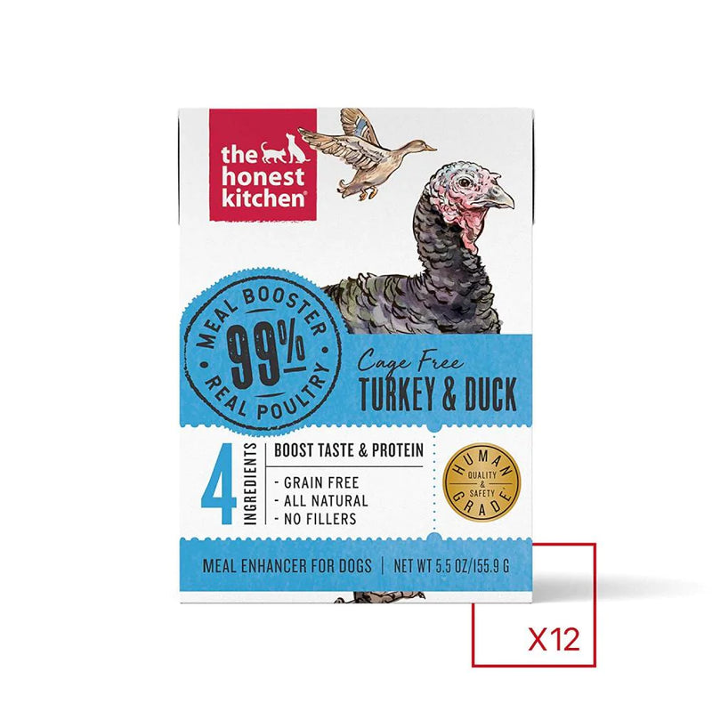 The Honest Kitchen Meal Booster 99% Turkey & Duck Dog Food Topper