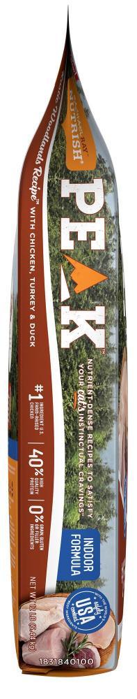 Rachael Ray Nutrish Peak Rustic Woodlands Recipe Chicken, Turkey & Duck Recipe Dry Cat Food