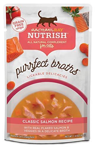 Rachael Ray Nutrish Purrfect Broths Classic Salmon Recipe Wet Cat Food Topper