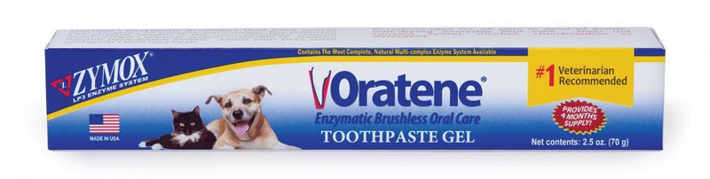 Zymox Oratene Brushless Enymatic Oral Care Dental Gel for Cats & Dogs