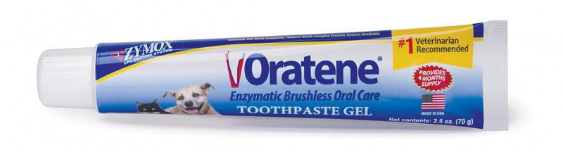 Zymox Oratene Brushless Enymatic Oral Care Dental Gel for Cats & Dogs