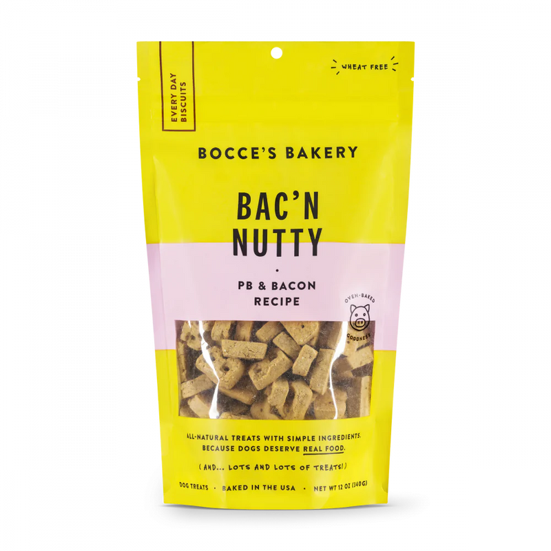 Bocce's Bakery Every Day Bac'n Nutty Soft & Chewy Dog Treats