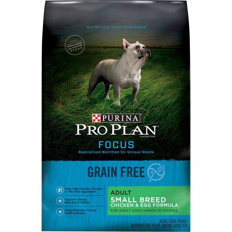 Purina Pro Plan Focus Grain Free Chicken & Egg Adult Small & Toy Breed Formula Dry Dog Food