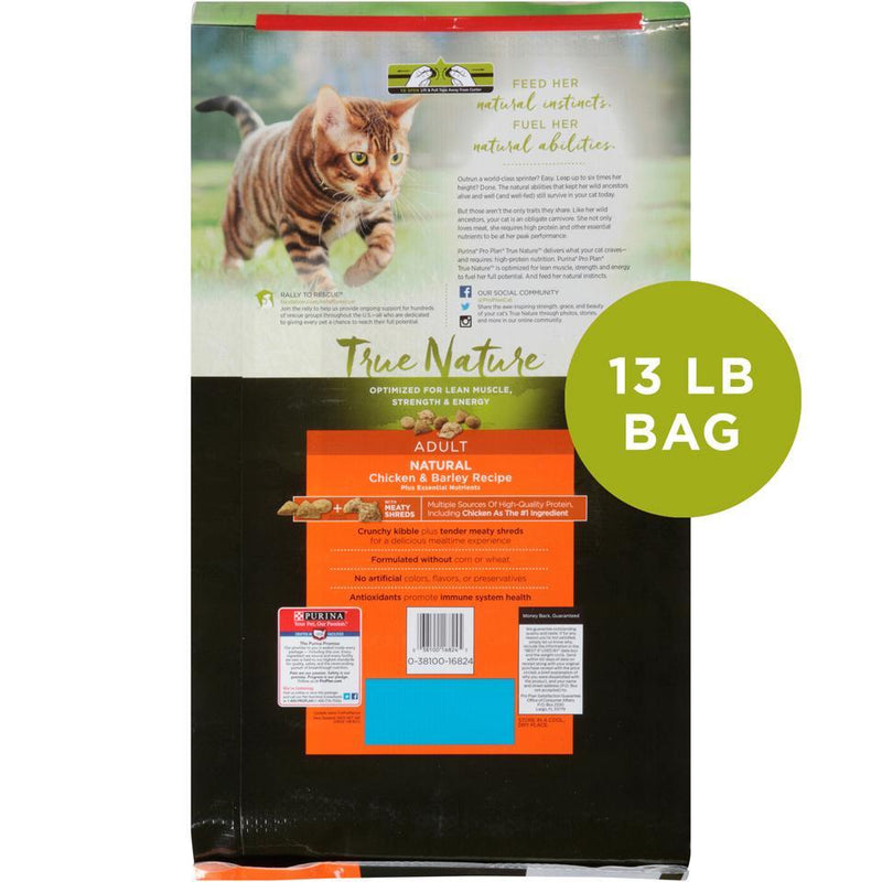 Purina Pro Plan True Nature Chicken & Barley Recipe Dry Cat Food